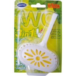 Mattes Odświeżająca Czyszcząca Zawieszka Kostka Do WC 3w1 Cytrynowa 40g