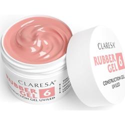 Claresa Rubber Gel Żel Konstrukcyjny Kauczukowy UV/LED 6 Ciepły Róż 45g