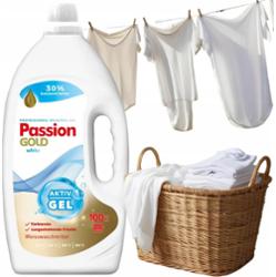 Passion Gold White Aktiv Gel Żel Do Prania Białego Jasnego 100 Prań 4L