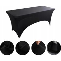 Prześcieradło Na Łóżko Kosmetyczne Wielokrotnego Użytku Czarne 183x76x76 cm