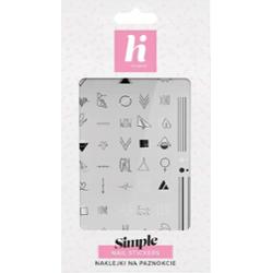Hi Hybrid Nail Stickers Simple Naklejki Na Paznokcie Geometryczne 47 szt