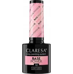 Claresa Base Power UV/LED Bezkwasowa Baza Hybrydowa Różowy Nude 12 5g