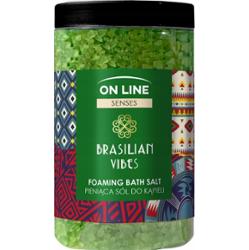 On Line Senses Brasilian Vibes Pieniąca Sól Do Kąpieli Guarana Babassu 480g