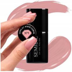 Semilac Lakier Hybrydowy Do Paznokci Vivid Coral 371 Pudrowy Róż Beż 7ml