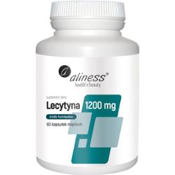 Aliness Lecytyna 1200 mg Suplement Diety Cholina Fosfolipidy 60 Kapsułek