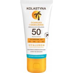 Kolastyna Hyaluron Wodoodporna Nawilżająca Emulsja Do Opalania SPF 50 80ml