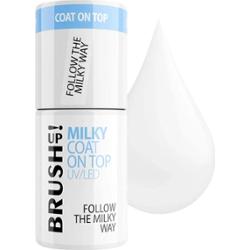 Brush Up! By Maxineczka Milky Coat On Top No Wipe Hybrydowy Mleczny 5g
