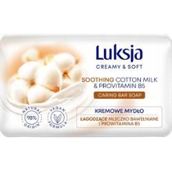 Luksja Creamy Soft Kremowe Mydło w Kostce Do Rąk Łagodzące Bawełniane 90g