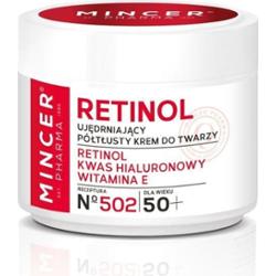 Mincer Retinol Półtłusty Ujędrniający Krem Do Twarzy z Witaminą E 50+ 50ml