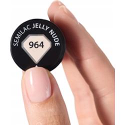 Semilac Lakier Hybrydowy Do Paznokci Manicure Beżowy 964 Jelly Nude 7ml