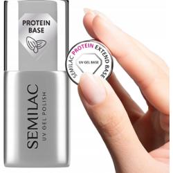 Semilac Protein Extend Base Hybrydowa Baza Do Paznokci Transparentna 7ml