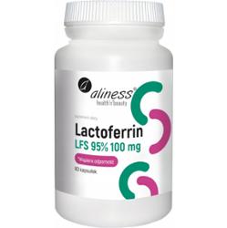 Aliness Laktoferyna LFS 95% 100mg Suplement Diety Witamina C 60 Kapsułek