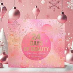Q-ki 24 Days Of Beauty Kalendarz Adwentowy z Kosmetykami Zestaw Do Makijażu