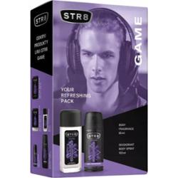 STR8 Game Zestaw Prezentowy Dla Mężczyzn Dezodorant Męski Do Ciała + Spray