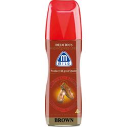 Milo Pasta Do Butów Skórzanych Płynny Nabłyszczacz z Gąbką Brązowy 75ml