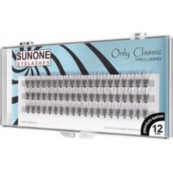SunOne Sztuczne Rzęsy Jedwabne Kępki 12mm 60szt/C