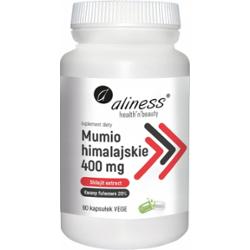 Aliness Mumio Himalajskie Shilajit 400 Odporność Odmłodzenie Pamięć 90 Kaps