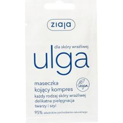 Ziaja Ulga Dla Skóry Kojąca Maseczka Do Twarzy Kompres Cera Wrażliwa 7ml