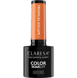 Claresa Lakier Hybrydowy Do Paznokci Tropical Escape 2 Pomarańczowy Neon 5g