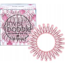 Invisibobble Gumki Do Włosów Sprężynki Transparentne Róż Rose Muse 3 sztuki