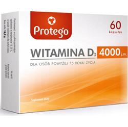 Protego Witamina D3 4000 Suplement Diety Zdrowe Kości Zęby 60 Kapsułek