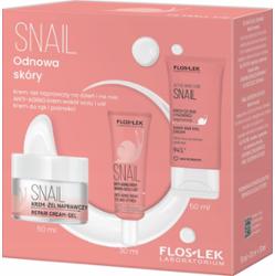 Floslek Snail Zestaw Prezentowy Kosmetyków Krem Do Twarzy + Rąk + Pod Oczy
