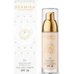 Dermika Luxury Ceramides Podkład Do Twarzy 4w1 Pielęgnacyjny SPF30 01 30ml