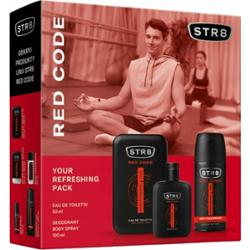 STR8 Red Code Zestaw Prezentowy z Kosmetykami Dla Mężczyzn EDT + Dezodorant
