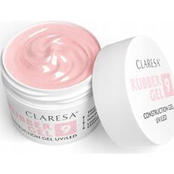 Claresa Rubber Gel Żel Konstrukcyjny Kauczukowy UV/LED 9 Róż Drobinkami 12g