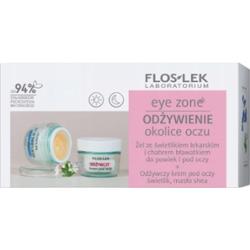 Floslek Eye Zone Odżywienie Zestaw Kosmetyków Żel i Krem Pod Oczy Bławatek