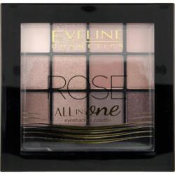 Eveline All In One Paleta 12 Cieni Do Powiek Błyszczące Matowe Nude 02 Rose