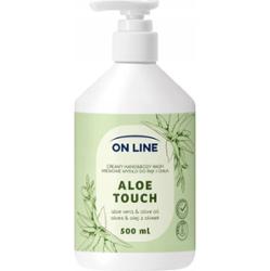On Line Delikatne Kremowe Mydło w Płynie Do Rąk Ciała Aloe Touch 2w1 500ml