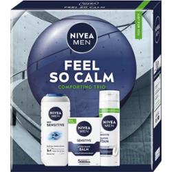 Nivea Men Feel So Calm Męski Zestaw Prezentowy Żel Pianka Balsam Po Goleniu
