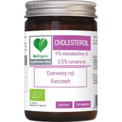 BeOrganic Cholesterol Complex Karczoch Czerwony Ryż Monakolina K 100 Tabl