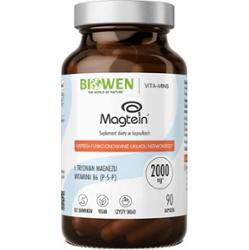 Biowen Magtein Treonian Magnezu z Witaminą B6 Układ Nerwowy Mięśnie 90 Kaps