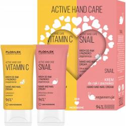 Floslek Active Hand Care Zestaw Prezentowy Kosmetyków Kremy Do Rąk 2 x 50ml