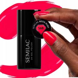 568 Semilac Lakier Hybrydowy Neon Ruby 7 ml