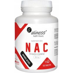 Aliness NAC N-Acetyl-L-Cysteine 190 mg Ochrona Wątroby 100 Tabl 200 Porcji
