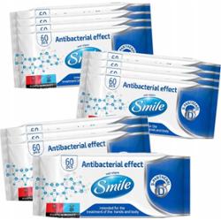 Smile Nawilżane Mokre Chusteczki Dla Dzieci D-Panthenol Karton 12 x 60 szt