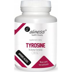 Aliness N-Acetyl-Tyrosine 500 mg Nalt Tyrozyna Suplement Diety 100 Kapsułek