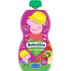 Bobovita Deser Mus Owocowy Banan z Truskawką i Kiwi Po 6 Miesiącu 100g