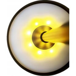 CoolStaff Lampka Bezprzewodowa LED Nocna Dotykowa Metalowa Czarna Nowoczesna USB