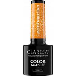 Claresa Lakier Hybrydowy Do Paznokci Pomarańczowy Unicorn Glow 3 5g
