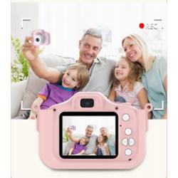 Aparat Cyfrowy Dla Dzieci 40MPX Kamera Gry + Smycz Różowy Jednorożec