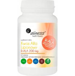 Aliness Kwas Alfa Liponowy R-ALA 200mg Suplement Diety Detoks 60 Tabletek