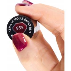 Semilac Lakier Hybrydowy Do Paznokci Cat Eye 955 Holly Berry Red 7ml