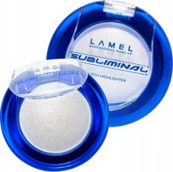 Lamel Subliminal Glitch Highlighter Srebrny Rozświetlacz Efekt Wet Skin 01