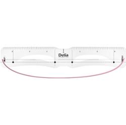 Delia Eyebrow Expert Precyzyjne Szablony Do Brwi z Gumką 10 Kształtów