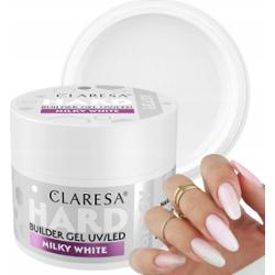 Claresa Hard Easy Budujący Żel Do Paznokci Samopoziomujący Milky White 12g
