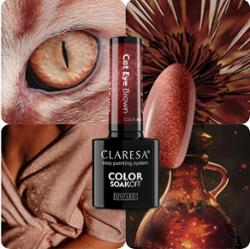 Claresa Lakier Hybrydowy Cat Eye Brown Kocie Oko Brązowy Magnetyczny 5g